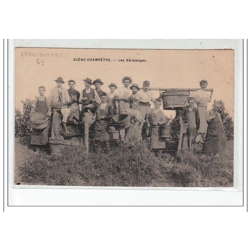 Scène Champêtre - Les vendanges - très bon état Scène Champêtre - Les vendanges - très bon état
