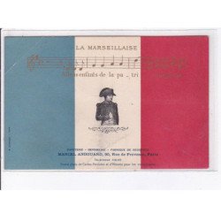 PUBLICITE: la marseillaise, drapeau français, napoléon, Marcel Andouard - état