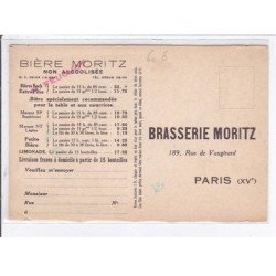 PUBLICITE: bière moritz non alcoolisée - très bon état