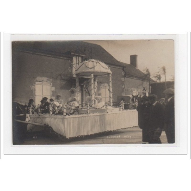 OUCQUES : carte photo de la cavalcade  - très bon état