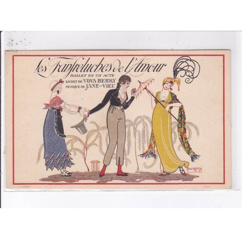 PUBLICITE: les franfreluches de l'amour, ballet en un acte, Vova Berky, Jane Vieu - très bon état