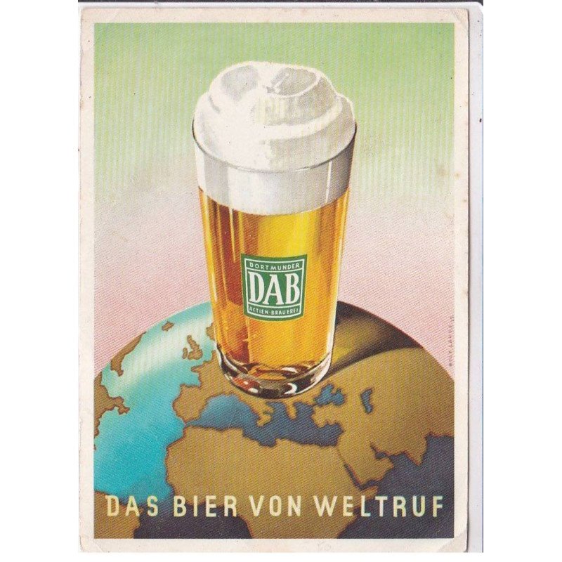 PUBLICITE: Dab, das bier von weltruf, dortmunder, bière - très bon état