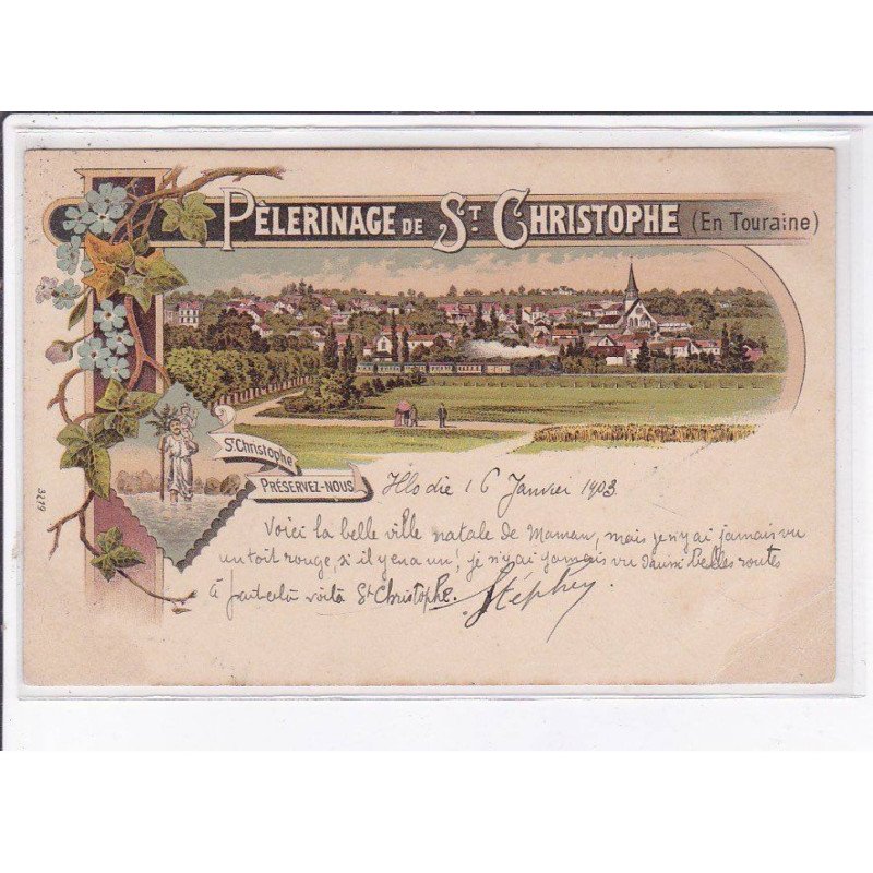 SAINT-CHRISTOPHE: pèlerinage de st-christophe - très bon état