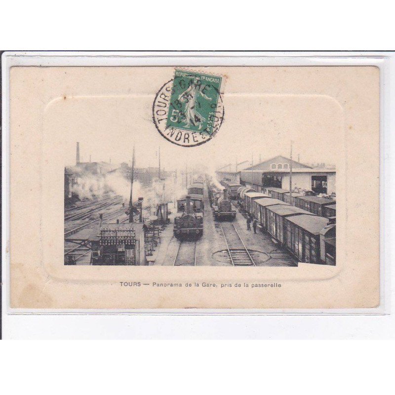 TOURS: panorama de la gare - très bon état