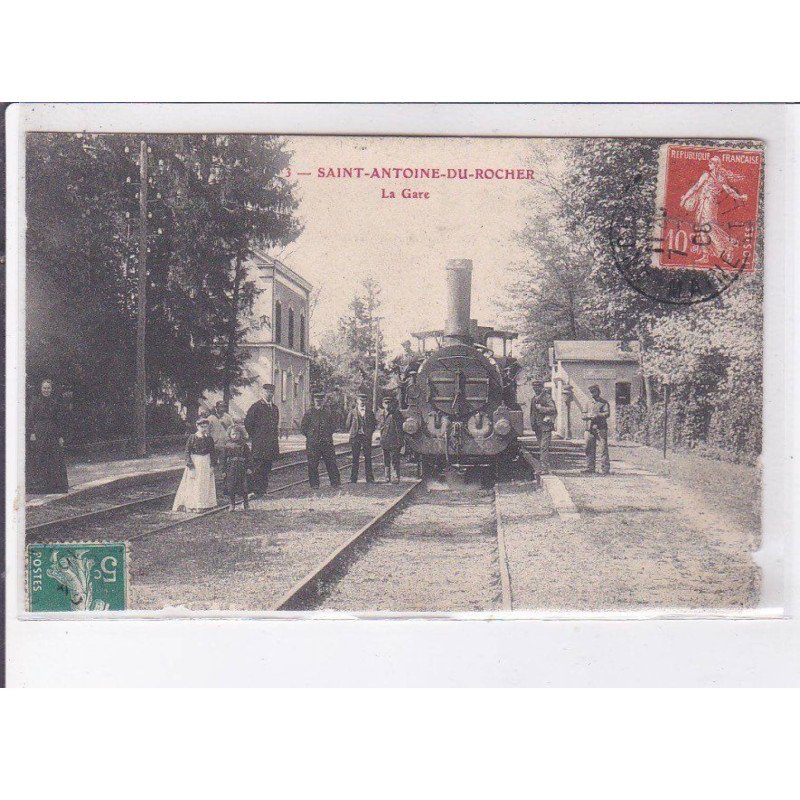 SAINT-ANTOINE-du-ROCHER: la gare - état