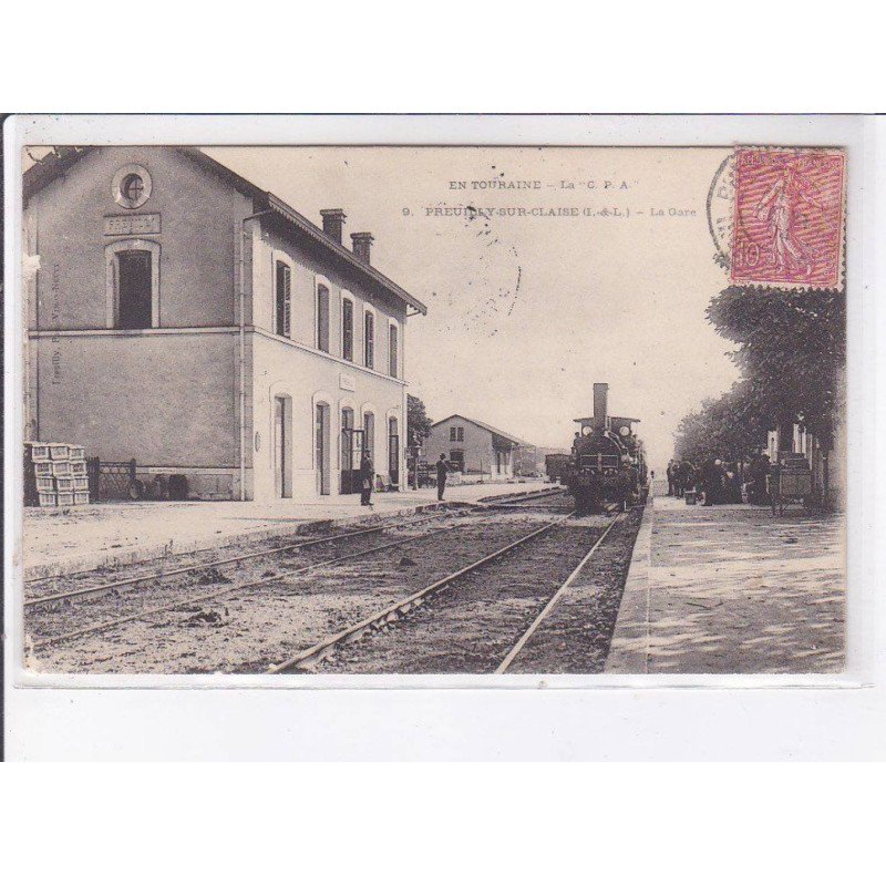 PREUILLY-sur-CLAISE: la gare - état