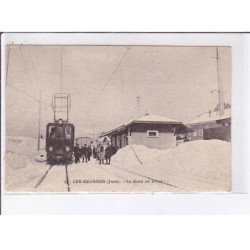 LES ROUSSES: la gare en hiver - très bon état