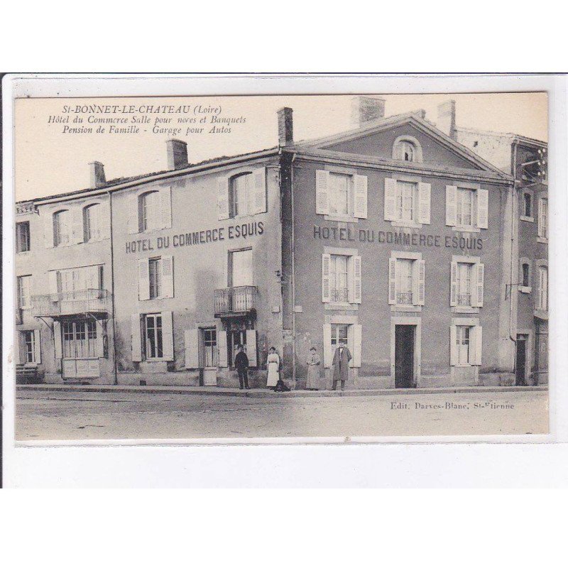 SAINT-BONNET-le-CHATEAU: hôtel du commerce salle pour noce et banquets - très bon état