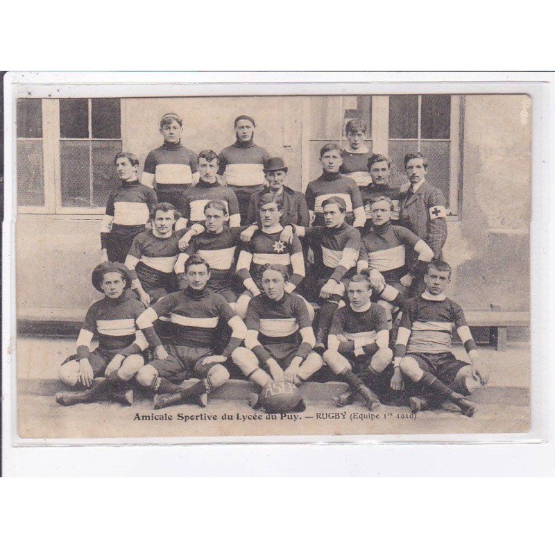 LE PUY-en-VELAY: amicale sportive du lycée du puy, rugby, 1910 - état