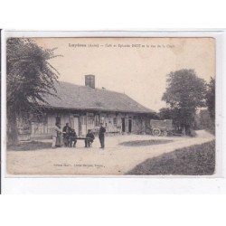 LUYERES: café et épicerie diot et la rue de la croix - état