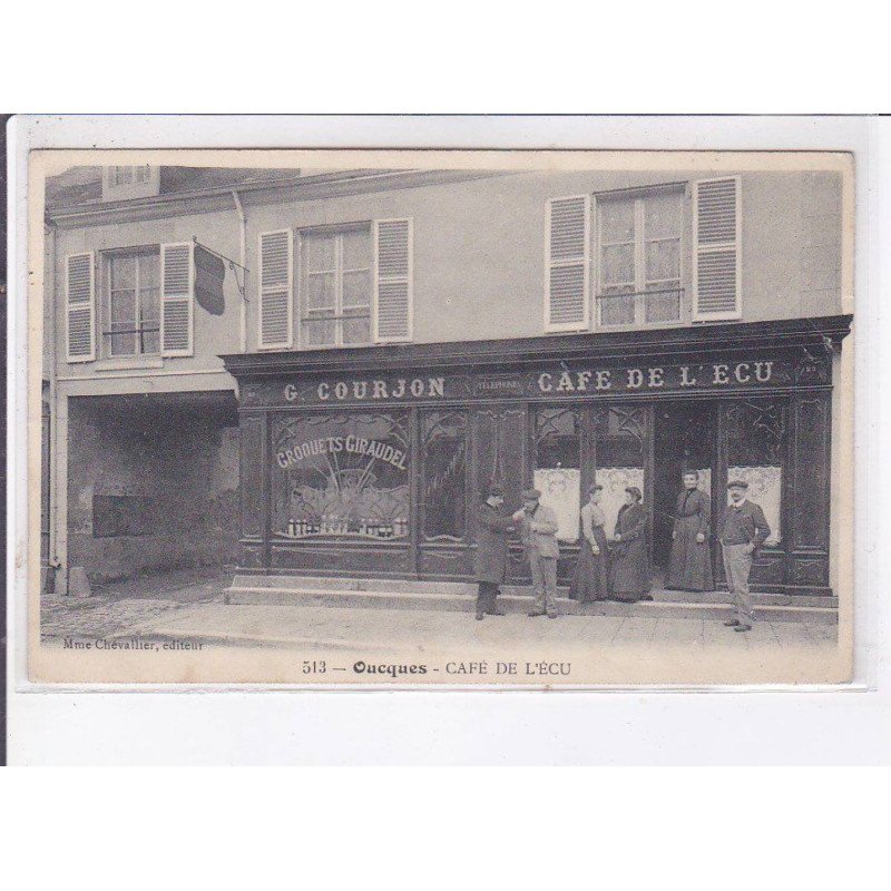 OUCQUES: café de l'écu - très bon état