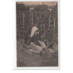 VENDANGES EN BOURGOGNE - Une vendangeuse - très bon état