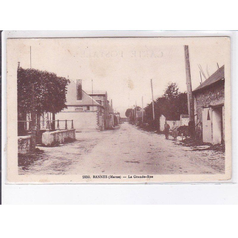 BANNES: la grande-rue - très bon état
