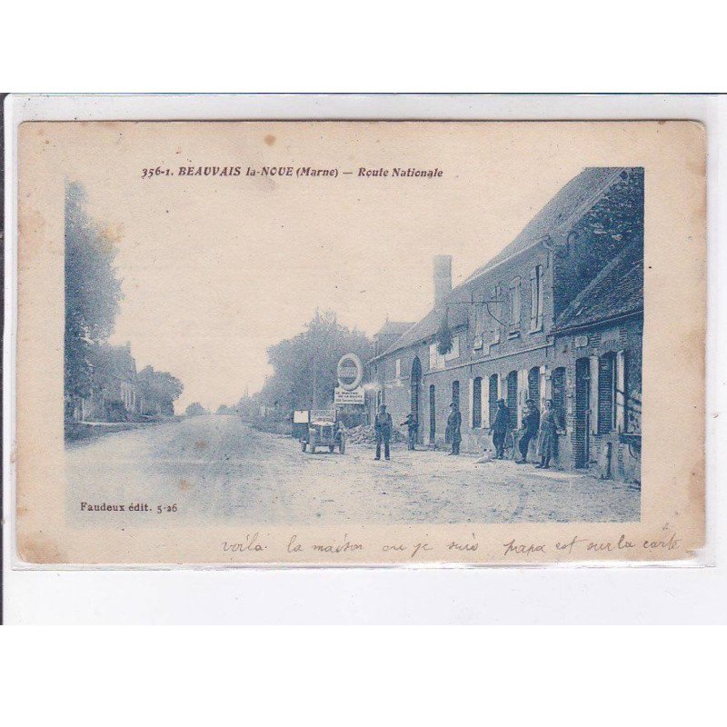 BEAUVAIS-la-NOUE: route nationale - état