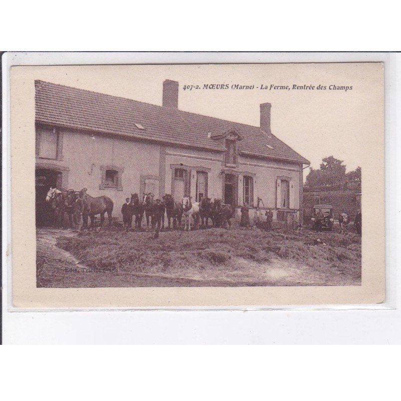 MOEURS: la ferme, rentrée des champs - très bon état