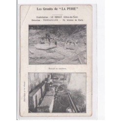 LE HINGLE - Lezs granits de "La Pyrie" - Travail en carrières - état