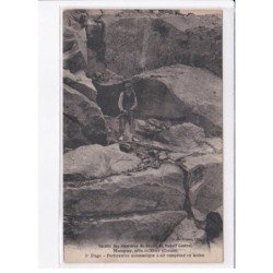 MAUPUY - Société des carrières de granit du Massif Central - Perforatrice automatique en action - très bon état