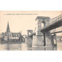 LANGON - L\'Eglise et l\'Ancien Pont suspendu sur la Garonne - très bon état