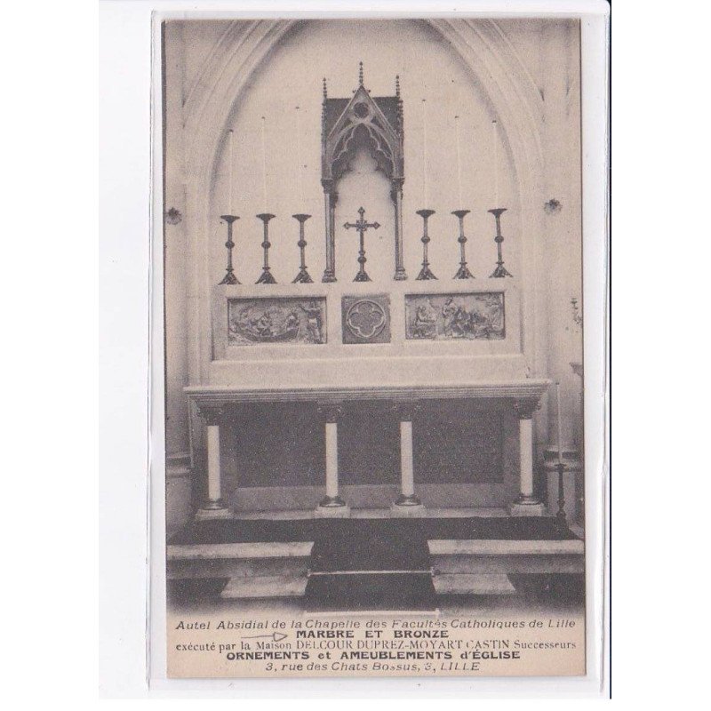 LILLE - Marbre et bronze - Delcour Duprez-Moyard Castin - Ornements, ameublements d'église - très bon état