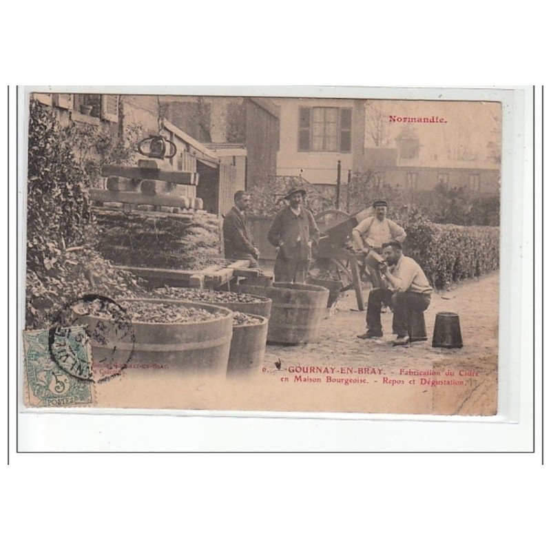 GOURNAY EN BRAY - Fabrication du cidre en Maison Bourgeoise - Repos et dégustation - état