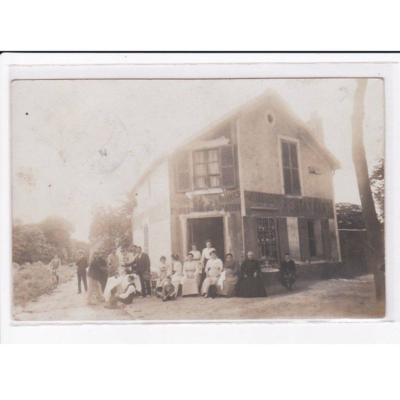 AVALLON : carte photo  restaurant, commerce de vins et traiteur (l'Etang Moines) - très bon état