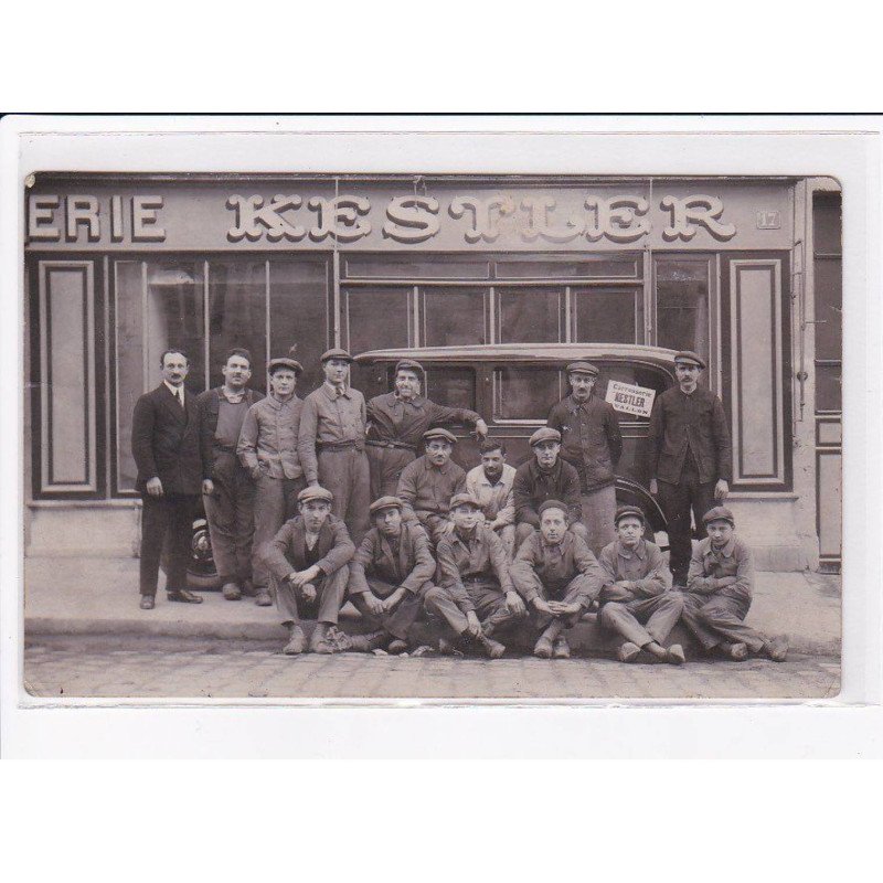 AVALLON : carte photo du garage automobile - carrosserie KESTLER - très bon état