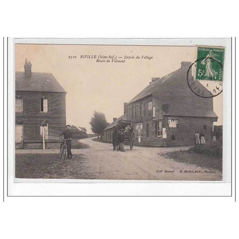 RIVILLE - Entrée du village - Route de Valmont - très bon état