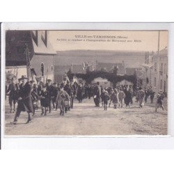 VILLE-en-TARDENOIS: société se rendant à l'inauguration du monument aux morts - très bon état