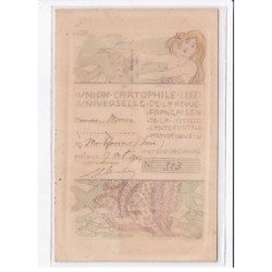 KIRCHNER Raphael : "Union cartophile Universelle" F3 (club cartophile de la revue française - bon état