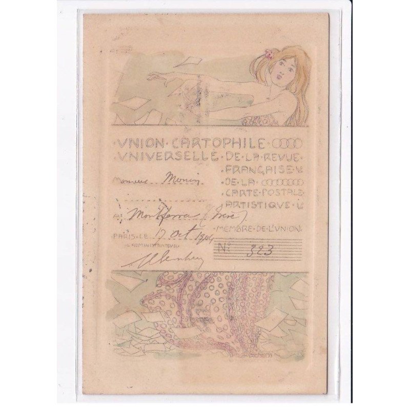 KIRCHNER Raphael : "Union cartophile Universelle" F3 (club cartophile de la revue française - bon état