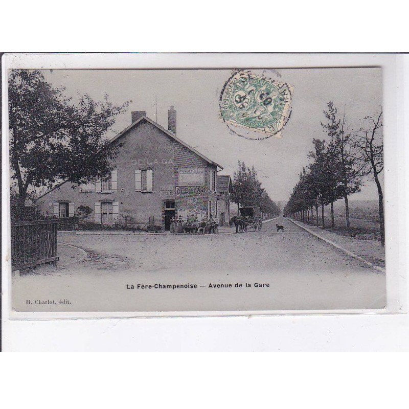LA FERE-CHAMPENOISE: avenue de la gare - très bon état
