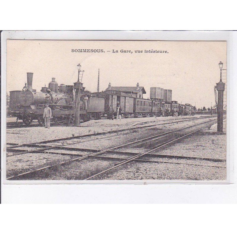 SOMMESOUS: la gare, vue intérieure - très bon état