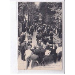 MAREUIL-sur-AY: festival 1907, le jard, manoeuvre d'ensemble, pompiers - très bon état