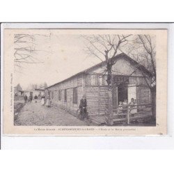AUMENANCOURT-le-GRAND: l'école et la mairie provisoire, la marne dévastée - très bon état