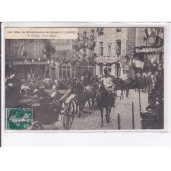 LANGRES: les fête du bi-centenaires de Diderot, le cortège, place Ziégler - très bon état