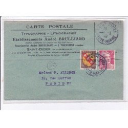 SAINT-DIZIER: établissement andré brulliard (imprimerie - typographie - lithographie - très bon état