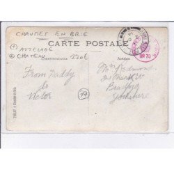 Environs de CHAUMES en BRIE: attelage, château - très bon état