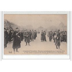 Congrès de VERSAILLES - Election présidentielle 1913 - La foule attend le départ de Poincaré  - très bon état