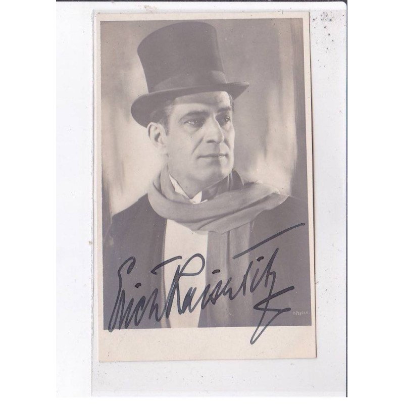 CINEMA: autographe, nom de l'acteur, Erich Kaiser-Titz - très bon état