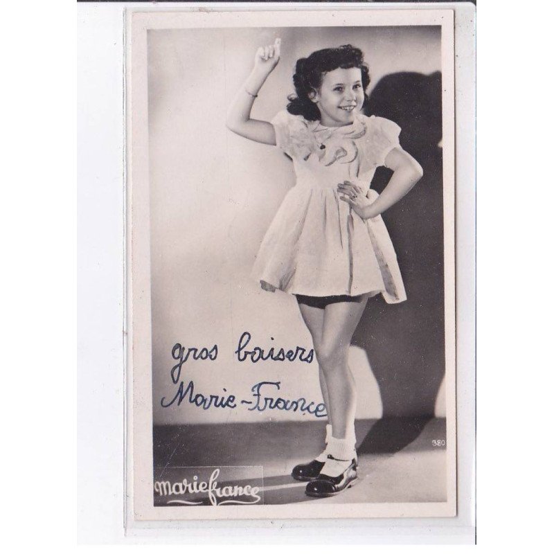 CINEMA: autographe, nom de l'acteur, Maris-France - très bon état