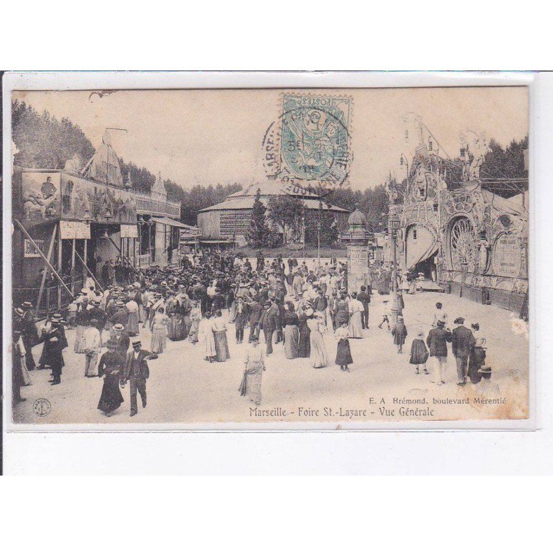 MARSEILLE: foire saint-lazare, vue générale - très bon état