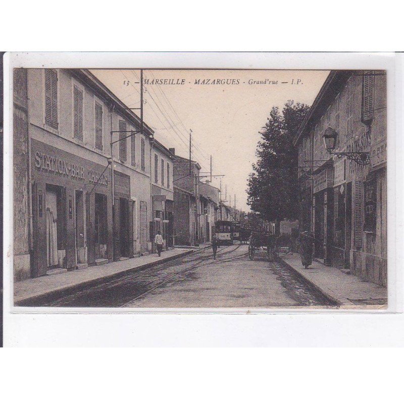 MARSEILLE: mazargues, grand'rue, tramway - très bon état