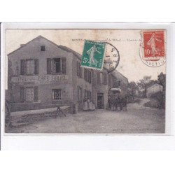 MONTJAU: arrivée du courrier, hôtel café bruel - état