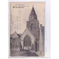 SAINT-LUNAIRE: photo collée au bas de la CPA, l'église - très bon état