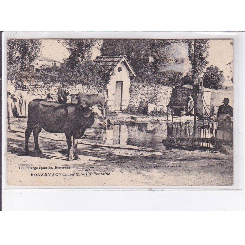 RONSENAC: la fontaine, boeufs - état