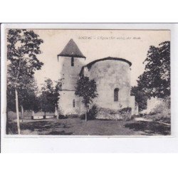LOUZAC: l'église XIe siècle, côté abside - très bon état