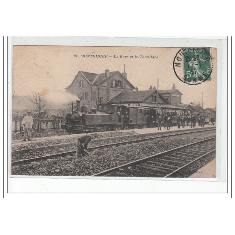 MONTDIDIER - La Gare et le Tortillard - très bon état MONTDIDIER - La Gare et le Tortillard - très bon état