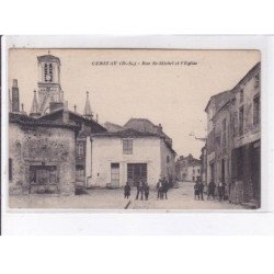 CERIZAY: rue saint-michel et l'église - très bon état