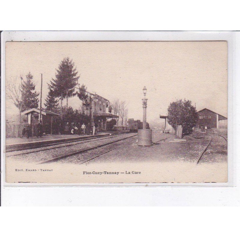 FLEZ-CUZY-TANNAY: la gare - très bon état FLEZ-CUZY-TANNAY: la gare - très bon état