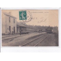 SAINT-AMAND-en-PUISAYE: la gare - très bon état